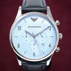 Emporio Armani Ar1889 Men S Chronograph Blue Watch