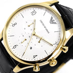 Emporio Armani Ar1892 Men S Chronograph Gold Pvd Watch