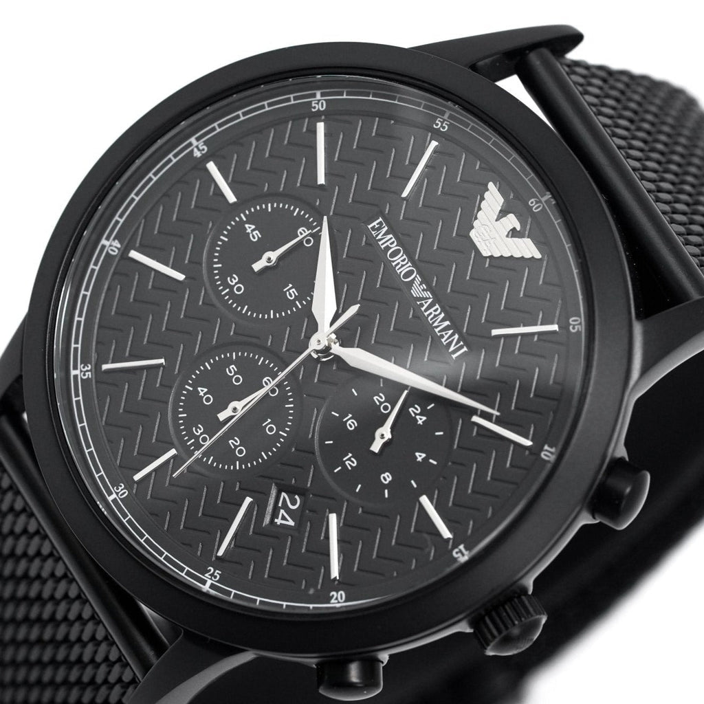 Emporio Armani Ar2498 Men S Chronograph Watch Black Pvd