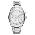 Emporio Armani Ar6013 Men S Sportivo Silver Chronograph Watch