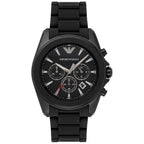 Emporio Armani Ar6092 Men S Black Chronograph Watch