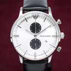 Emporio Armani Men S Ar0385 Chronograph Watch Black Watch