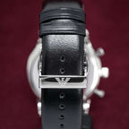 Emporio Armani Men S Ar0385 Chronograph Watch Black Watch