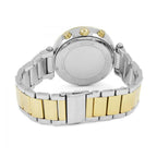 Michael Kors Mk6140 Ladies Silver Gold Chronograph Watch