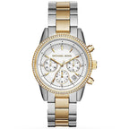 Michael Kors Mk6474 Ladies Ritz Gold Chronograph Watch