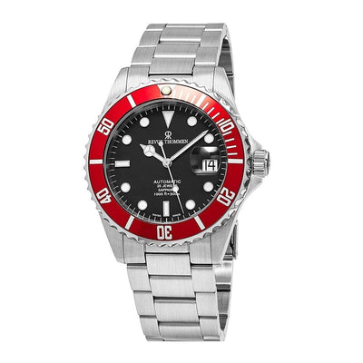 Revue Thommen 17571.2136 Diver XL Automatic Watch – Red Bezel, Black Dial, Swiss Precision
