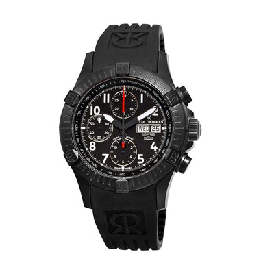 Revue Thommen 16071.6874 Airspeed XLarge Pioneer Black Chronograph Swiss Automatic Watch