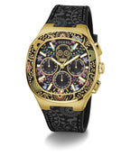 Gents Catrin Gold Tone Silicone Watch Gw0784g1