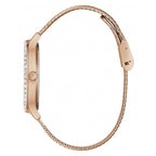 Guess Watches Ladies Soiree Stainless Steel Mesh Rose Gold Watch Gw0402l3