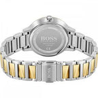Hugo Boss Womens 1502568 Signature Two Tone Stainless Steel Analog Watch