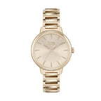 Hugo Boss Womens 1502540 Signature Rose Gold Tone Stainless Steel Watch