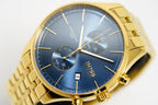 Hugo Boss Men S Watch Associate Yellow Gold Blue Hb1513841