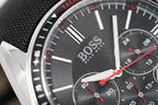 Hugo Boss Men's Watch Chronograph Black Driver Fabric Leather HB1513087