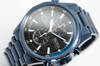 Hugo Boss Men S Watch Chronograph Globetrotter Blue Pvd Hb1513824