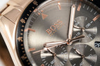 Hugo Boss Men S Watch Chronograph Trophy Rose Gold Hb1513632