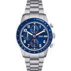 Fossil Sport Tourer Chronograph Stainless Steel Bracelet Blue Dial Men S Watch Fs6047