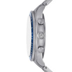 Fossil Sport Tourer Chronograph Stainless Steel Bracelet Blue Dial Men S Watch Fs6047