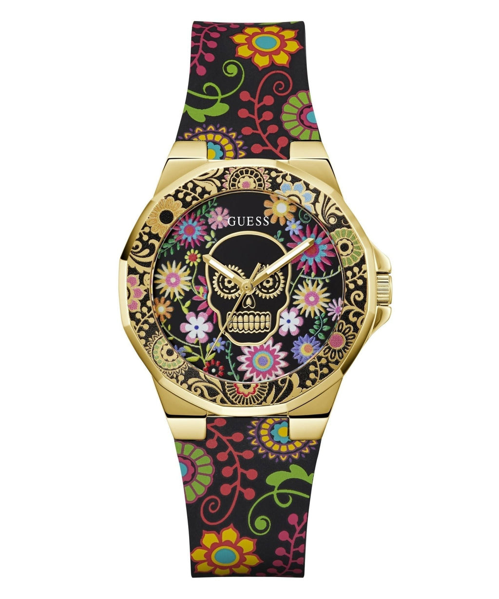 Ladies Calaverta Gold Tone Silicone Watch GW0754L1