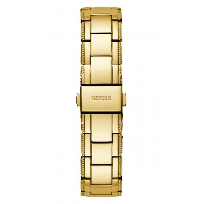 Guess Watches Ladies Crystal Clear Stainless Steel Gold Tone Watch Gw0470l2