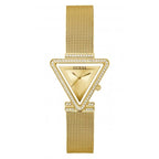 Guess Watches Ladies Fame Stainless Steel Mesh Gold Tone Watch Gw0508l2