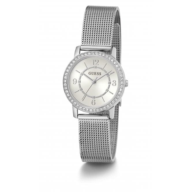 Ladies Melody Silver Tone Watch GW0534L1