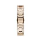 Guess Watches Ladies Rose Gold Sparkling Rose Steel Floral Print Watch Gw0242l3