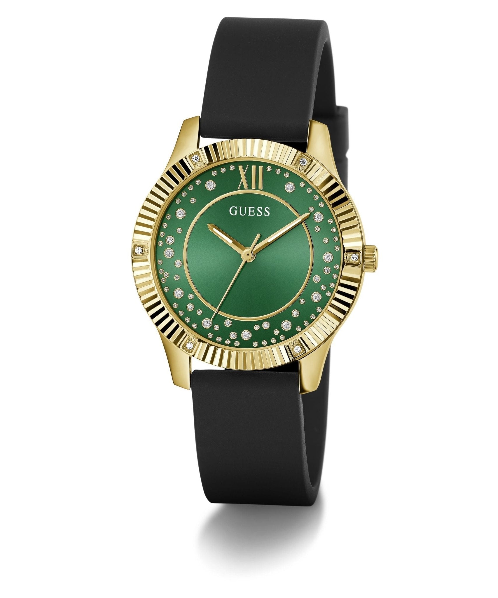 Ladies Starstruck Gold Tone Silicone Watch Gw0766l3