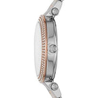 Michael Kors Mk6301 Ladies Parker Rose Gold Silver Stainless Watch