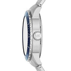 Michael Kors Mk7153 Men S Cunningham Silver Blue 44mm Watch