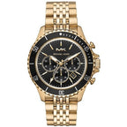 Michael Kors Mk8726 Men S Bayville Gold Black Chronograph Watch