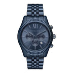 Michael Kors Mens Watch Lexington Chronograph 45mm Navy Blue Mk8480