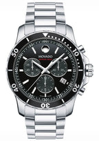 Movado Series 800 Chronograph Men's Watch, 42mm Black Dial, Stainless Steel — 2600142