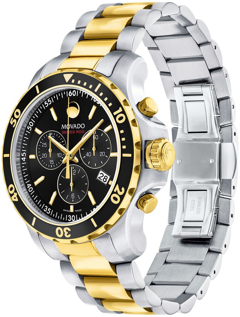 Movado Series 800 Chronograph Men's Watch, 42mm Two-Tone – 2600146
