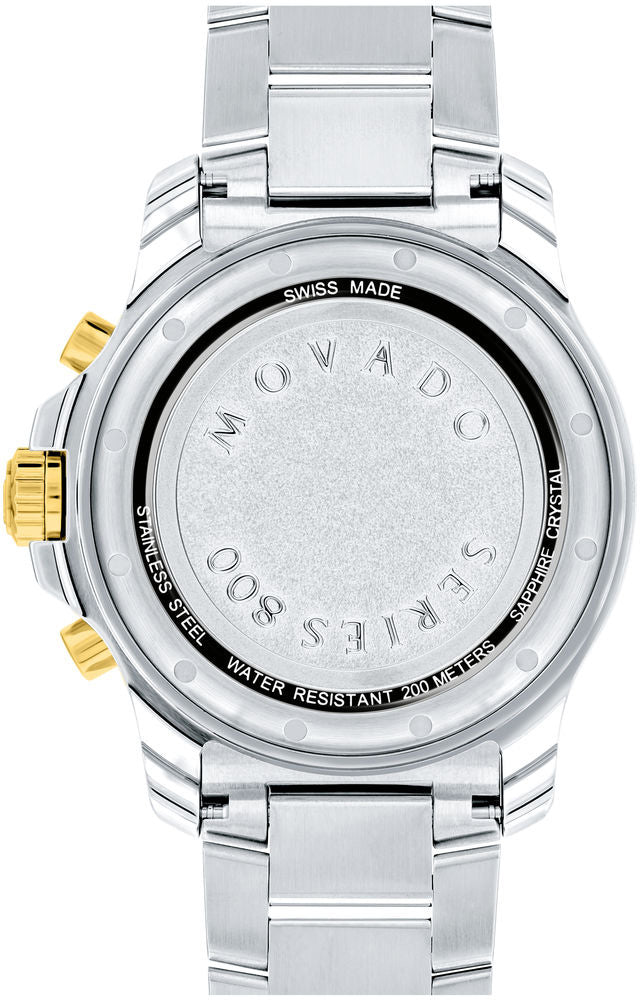 Movado Series 800 Chronograph Men's Watch, 42mm Two-Tone – 2600146