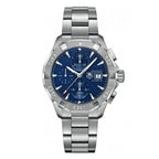 Tag Heuer Aquaracer Automatic Chronograph Blue Dial Silver Steel Strap Watch For Men CAY2112 BA0927