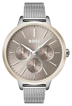 Hugo Boss Womens 1502423 Symphony Rose Gold Tone Stainless Steel Mesh Watch