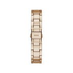 Guess Watches Quattro Clear Ladies Trend Rose Gold Stainless Steel Watch Gw0300l3
