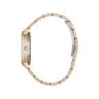 Guess Watches Quattro Clear Ladies Trend Rose Gold Stainless Steel Watch Gw0300l3
