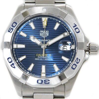 Tag Heuer Aquaracer Automatic Blue Dial Silver Steel Strap Watch For Men WBD2112 BA0928