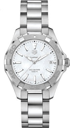 Tag Heuer Aquaracer Mother Of Pearl Dial Silver Steel Strap Watch For Women WBD131A BA0748