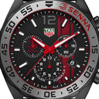 Tag Heuer Formula 1 Ayrton Senna Limited Edition Black Dial Two Tone Rubber Strap Watch For Men Caz1019 Ft8027