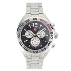 Tag Heuer Formula 1 Quartz Chronograph Grey Dial Silver Steel Strap Watch For Men Caz1114 Ba0877