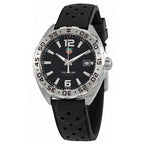 Tag Heuer Formula 1 Quartz Black Dial Black Rubber Strap Watch For Men Waz1112 Ft8023