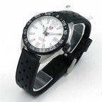 Tag Heuer Formula 1 Quartz White Dial Black Rubber Strap Watch For Men Waz1111 Ft8023