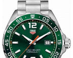 Tag Heuer Formula 1 Men S Quartz Swiss Made Silver Stainless Steel Green Dial 43mm Watch Waz1017 Ba0842