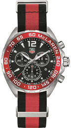 Tag Heuer Formula 1 Mclaren Limited Edition Quartz Chronograph Black Dial Two Tone Nato Strap Watch For Men Caz1112 Fc8188