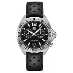 Tag Heuer Formula 1 Alarm Quartz Black Dial Black Rubber Strap Watch For Men Waz111a Ft8023