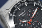 Tissot Mens Chronograph Watch Prs 516 Steel Red T1004171105101