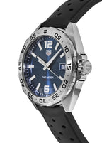 Tag Heuer Formula 1 Quartz Blue Dial Black Rubber Strap Watch For Men Waz1118 Ft8023